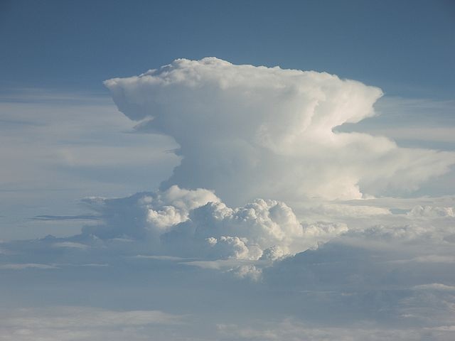 Voorbeeld van een cumulonimbus
