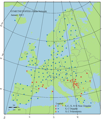 The European radar network (Eumetnet/OPERA)