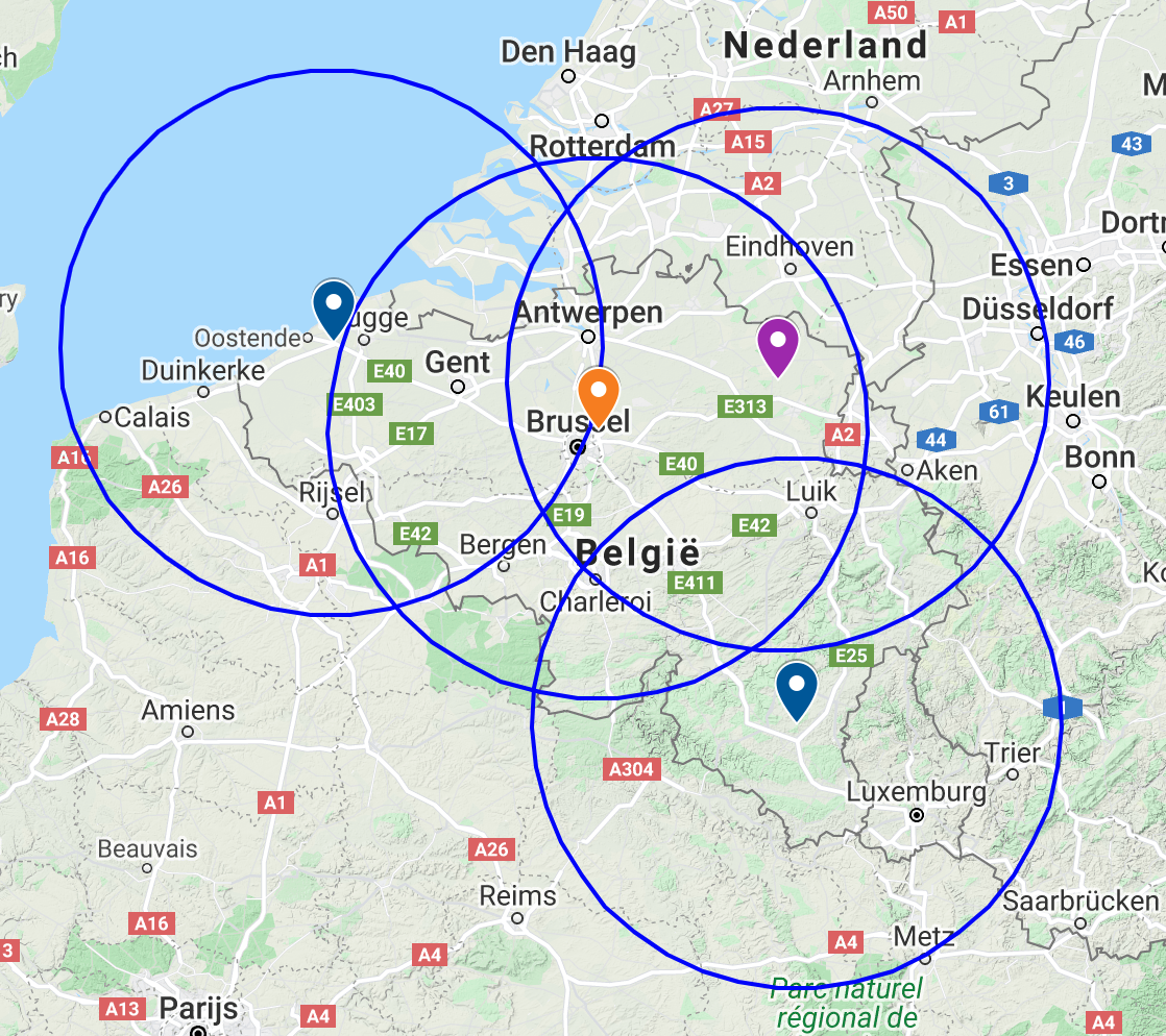 radars météorologiques en Belgique